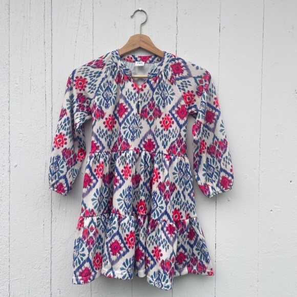 ZARA Girls Dress | Size 8 | Ikat Print | Never Worn - Picture 1 of 3